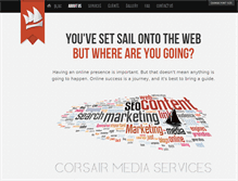 Tablet Screenshot of corsairmediaservices.com
